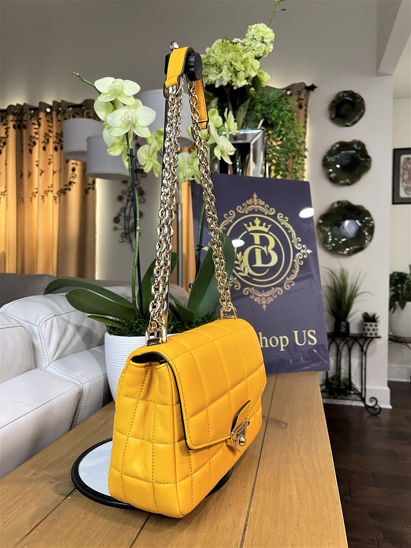 Michael Kors | Bags | Micheal Kors Sunflower Yellow Bag And Wallet |  Poshmark