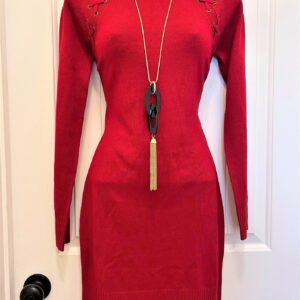 Sweater Body Dress (RED)