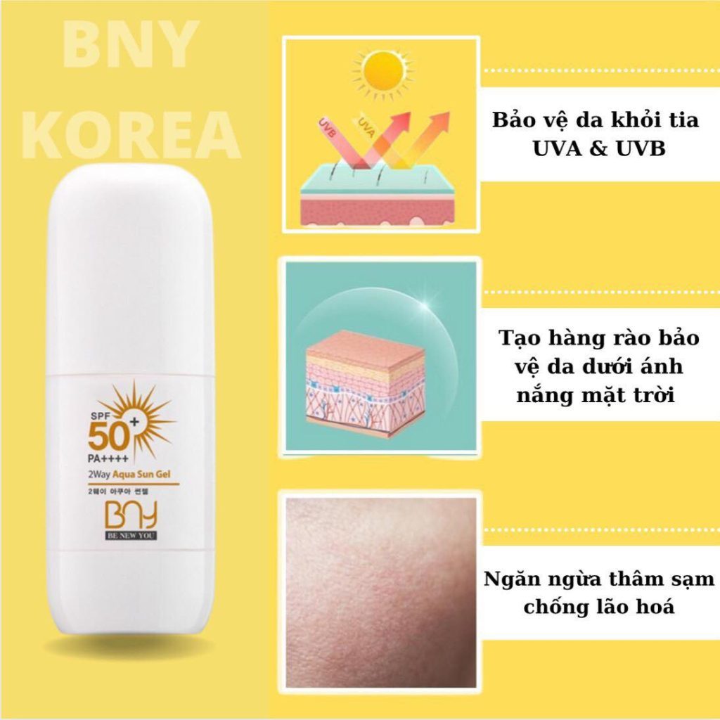 GEL CHỐNG NẮNG 2 ĐẦU BNY KOREA – CB Shop USA